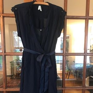 Anthropologie Maeve Faux Wrap Dress with Tie Waist